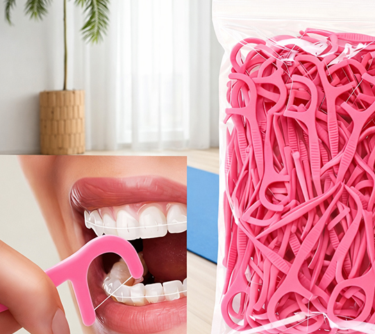15 PALETAS DE HILO DENTAL ULTRA SUAVES COLOR ALEATORIO X 15 UNIDADES