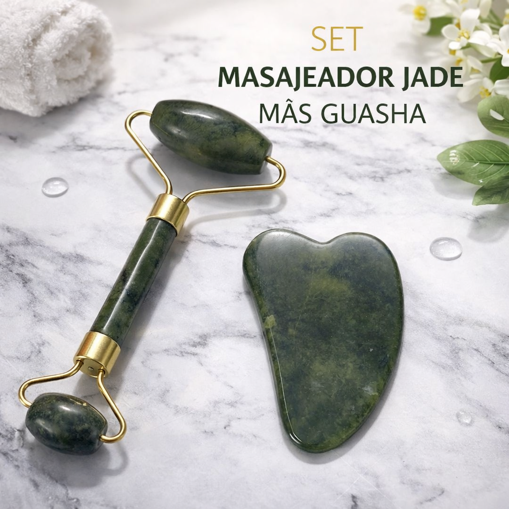 MASAJEADOR FACIAL LINEAS EXPRESION JADE MAS GUASHA