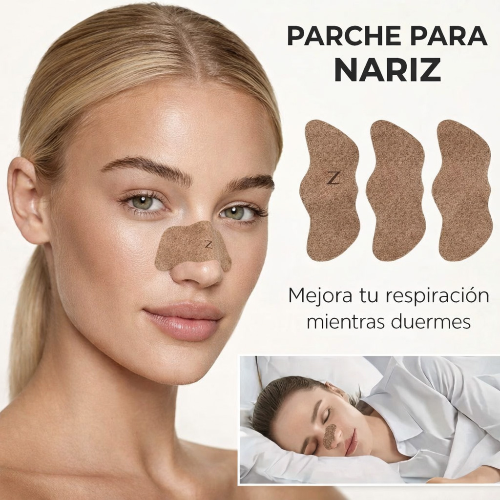 10 PARCHES NARIZ ANTIRONQUIDOS Y MEJORA RESPIRACIO NOCTURNA
