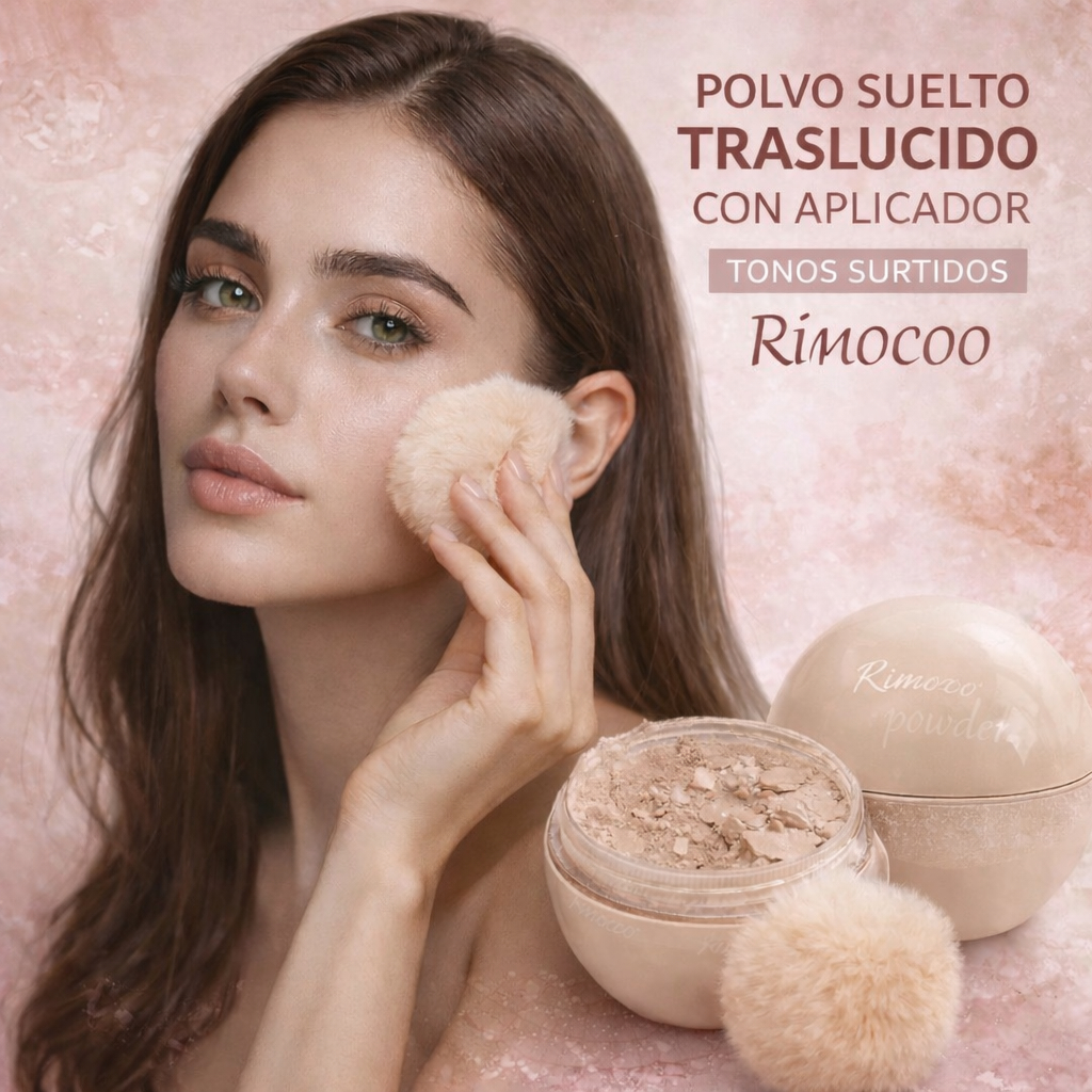 POLVO SUELTO CON APLICADOR BEIGE CLARO