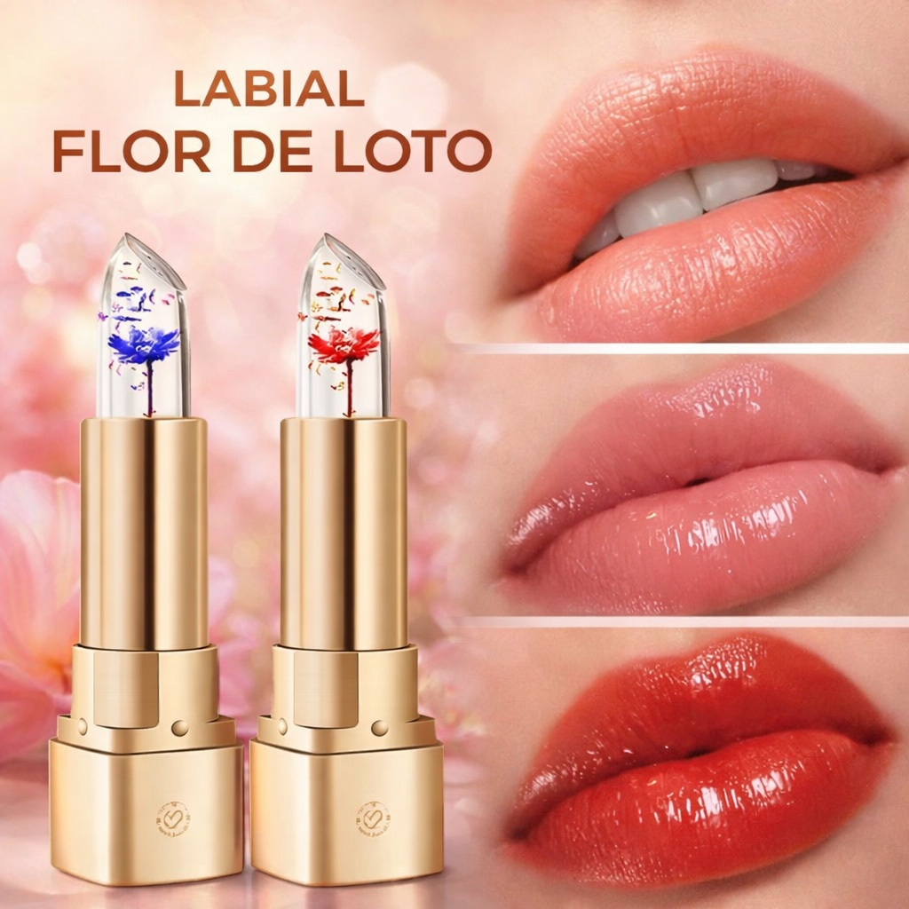 1 LABIAL FLOR DE LOTO CAMBIO TONO POR TEMPERATURA Y PH