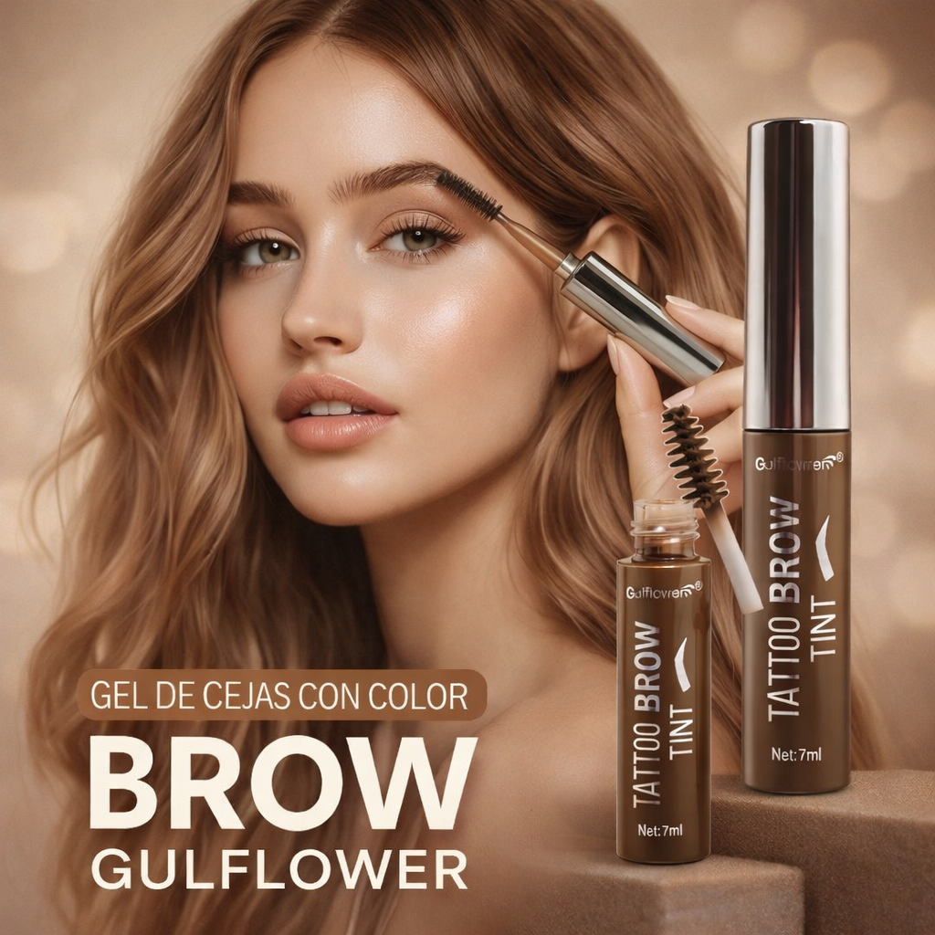 GEL DE CEJAS CON COLOR CAFE BROW GULFLOWER
