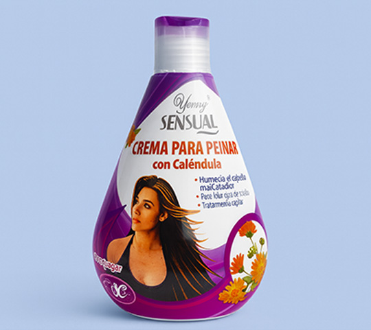 CREMA PARA PEINAR CON CALENDULA X 500 ML