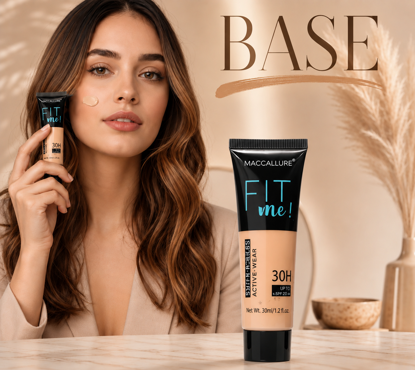 BASE FIT CLARA ACABADO NATURAL + HIDRATACION 37 ML
