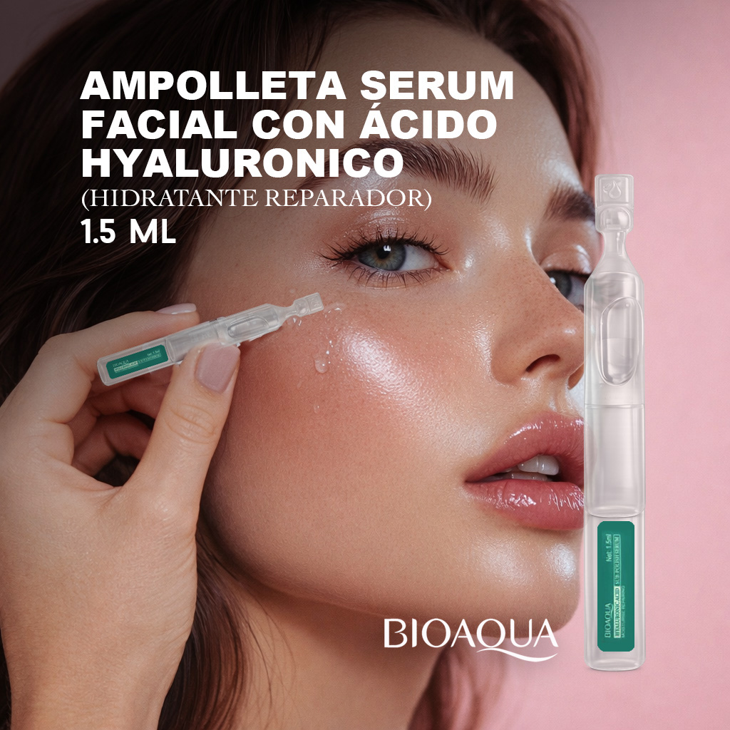 1 AMPOLLETA SERUM FACIAL ACIDO HYALURONICO 1.5 ML HIDRATANTE REPARADOR