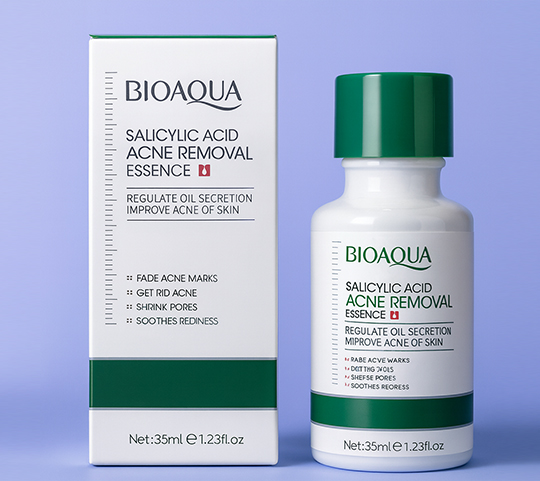SERUM FACIAL BIOAQUA CON ACIDO SALICILICO PARA ELIMINAR EL ACNE 35ML