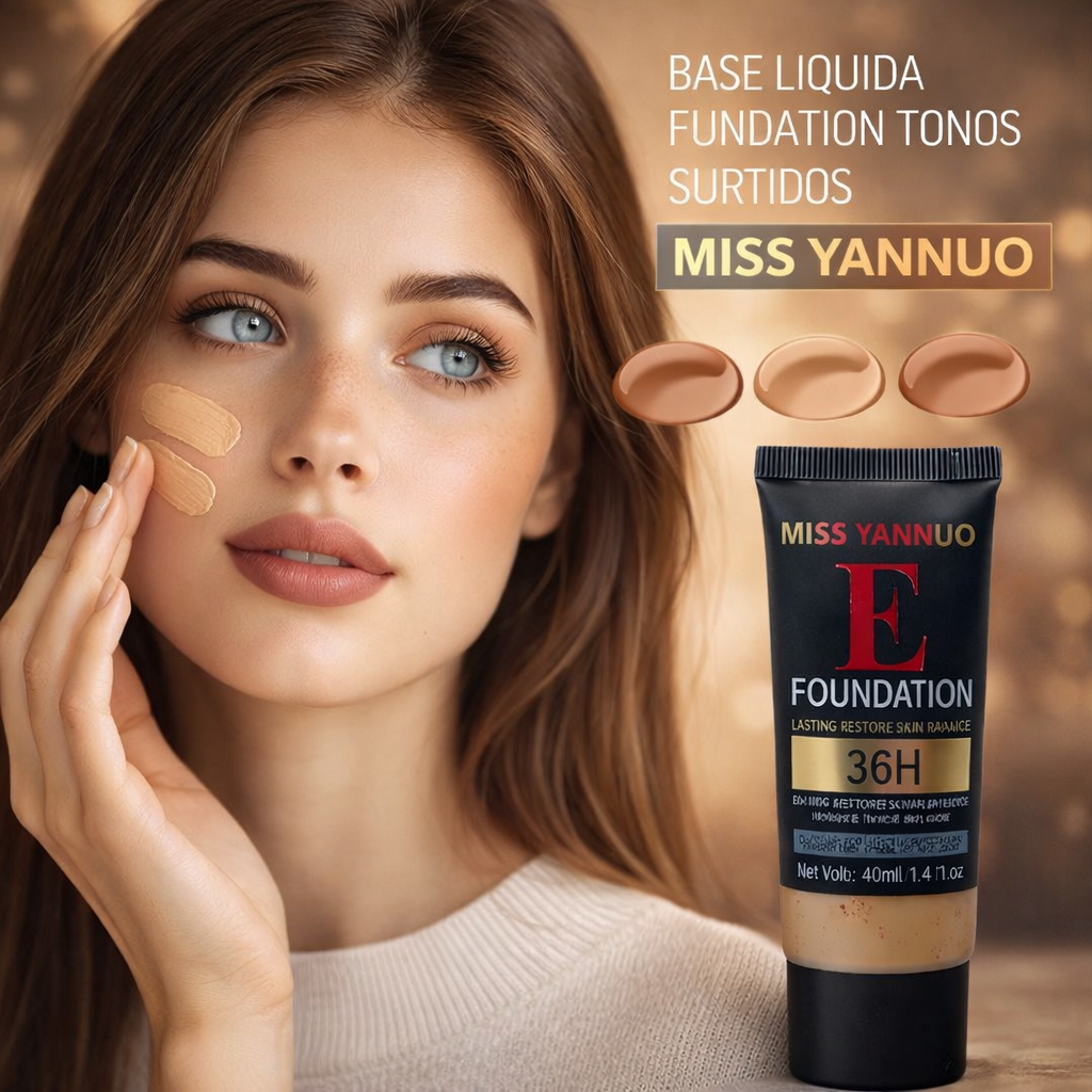 BASE LIQUIDA E FOUNDATION 36H TONO OSCURO 40 ML